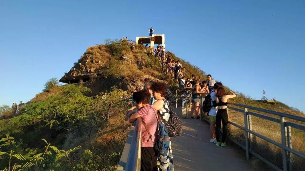Touristen Diamond Head Hawaii