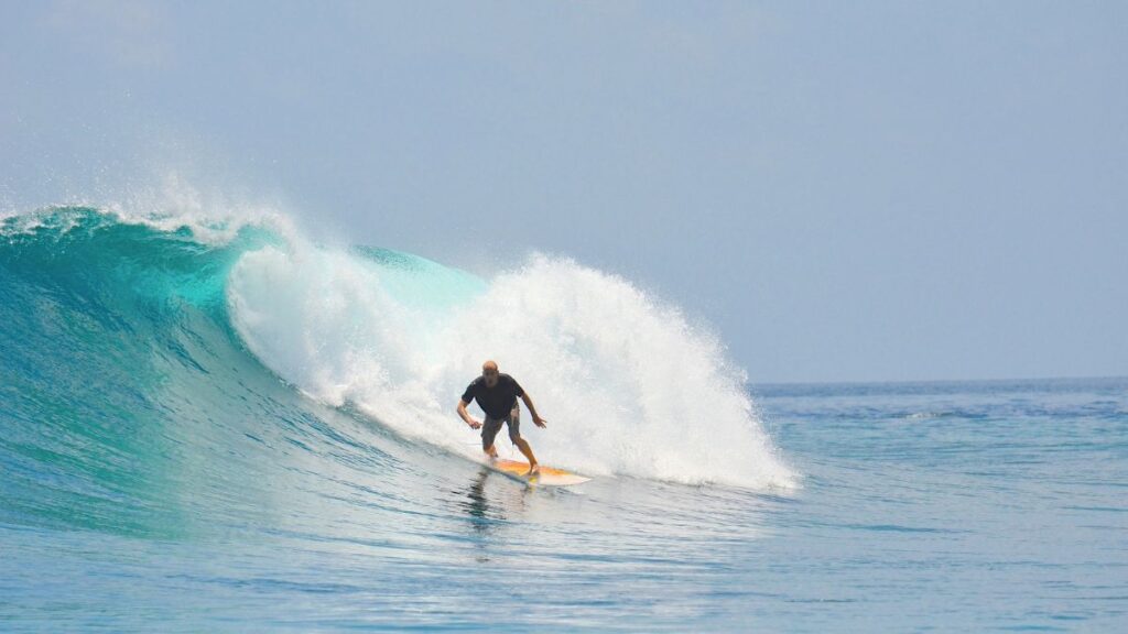 Surfer auf den Malediven